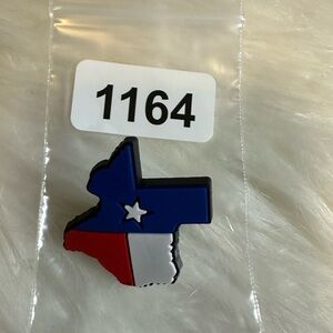 croc charm Texas Flag State Shape